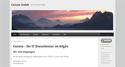 Desktop Screenshot of cenote.de
